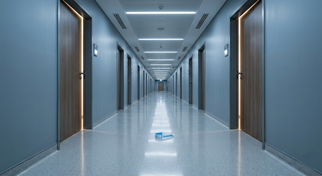 A private medical corridor — the governance gap between what insurers authorise and what patients actually receive