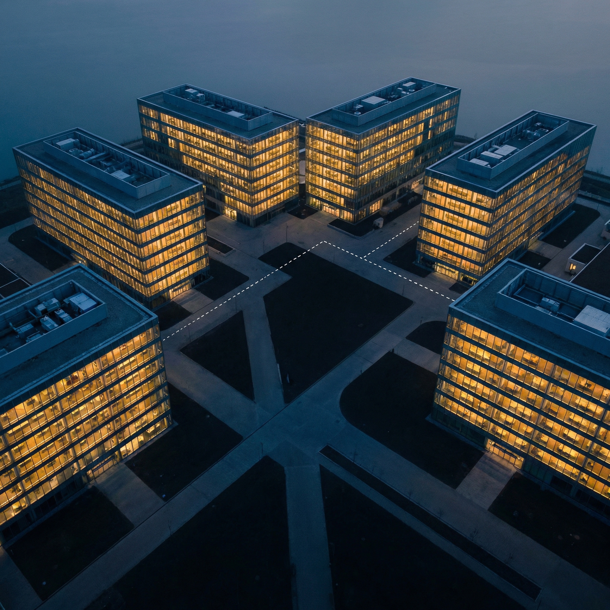 Provider network constellation — governed financial boundaries, ungoverned clinical crossings